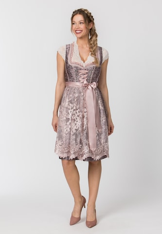 STOCKERPOINT Dirndl 'Meryl' in Roze: voorkant