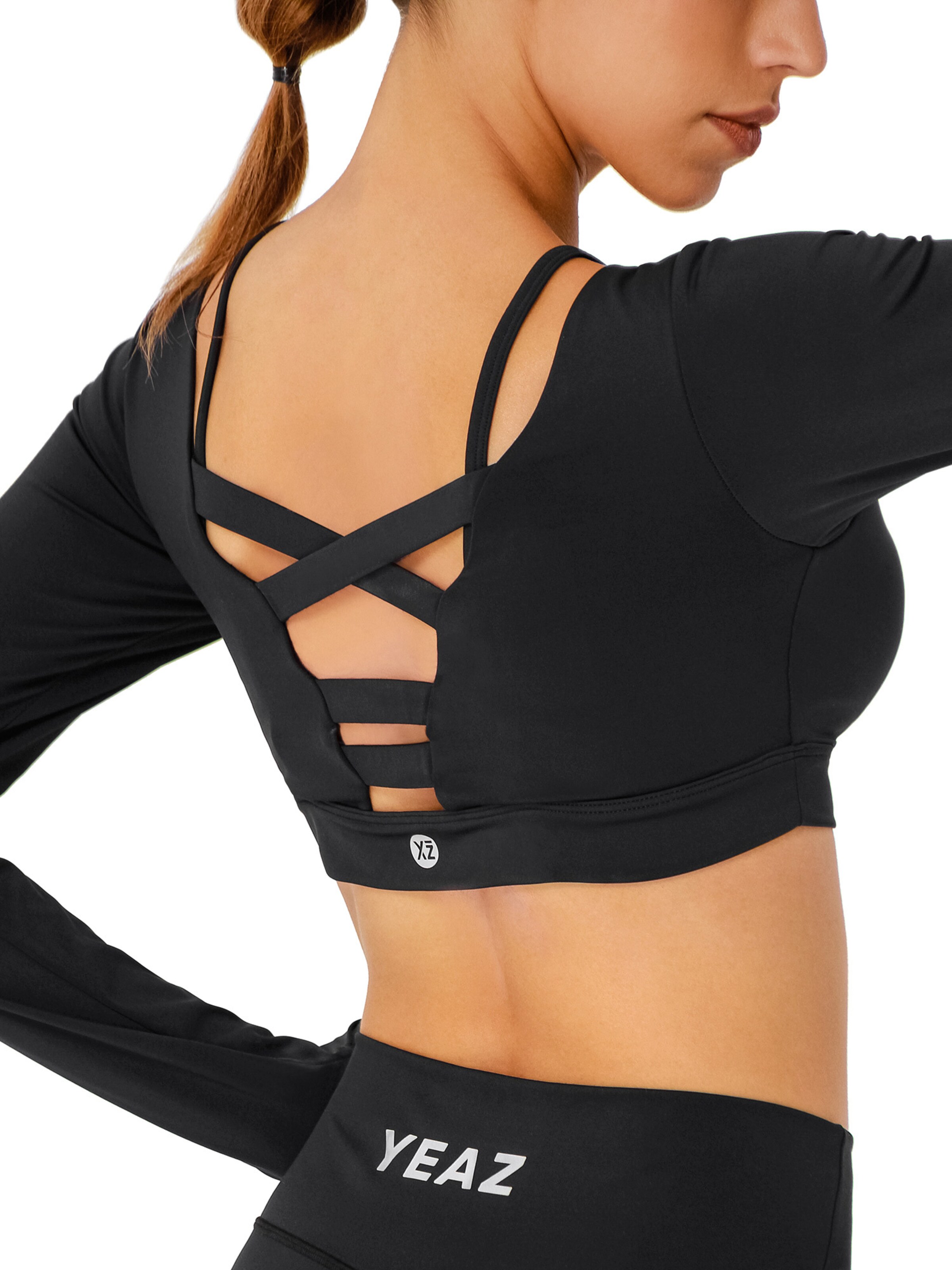 YEAZ Funktionsbluse 'Horizon' i sort