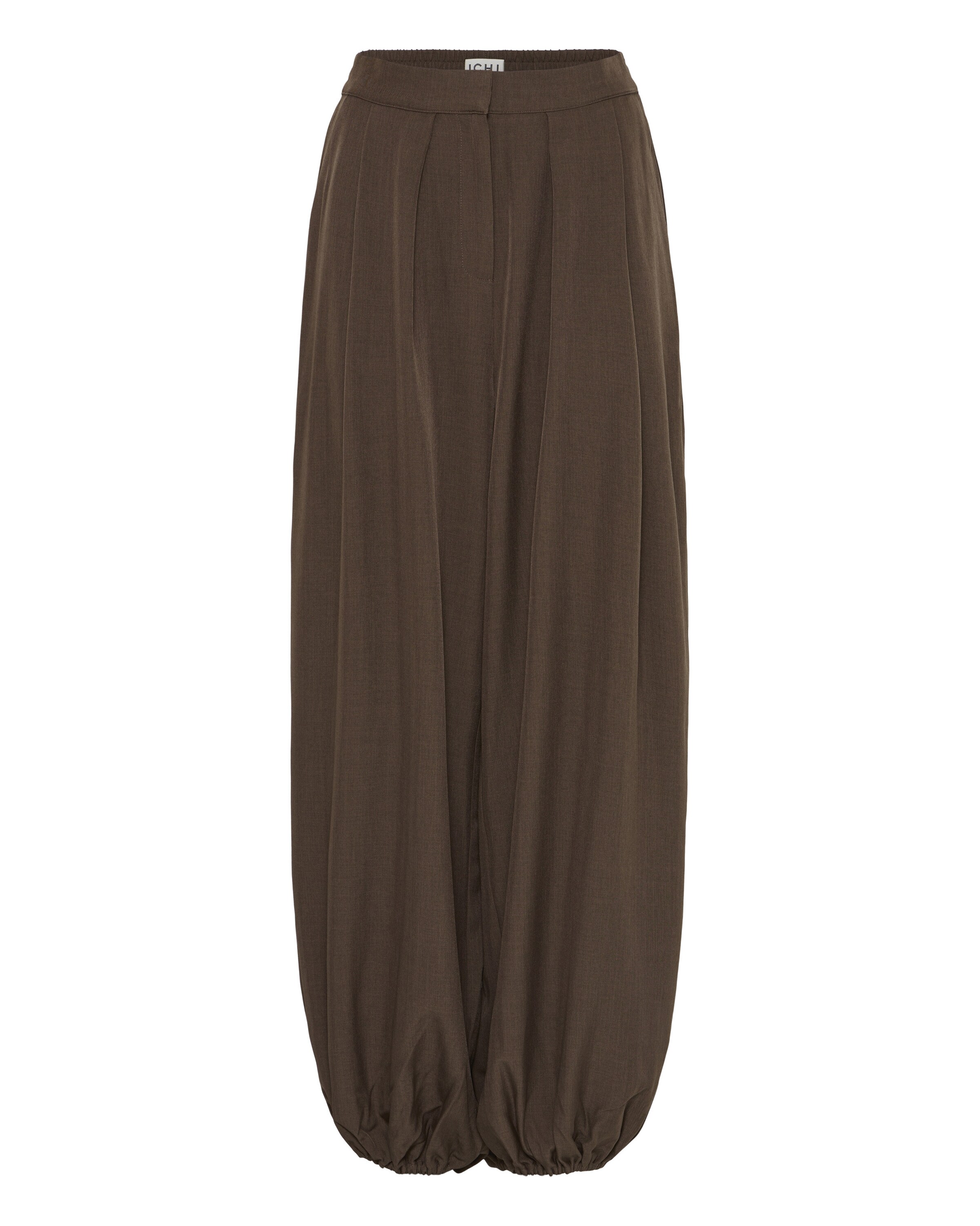 ICHI Trousers 'IHFAVA ' in Brown: front