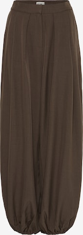 Pantalon 'IHFAVA ' ICHI en marron : devant
