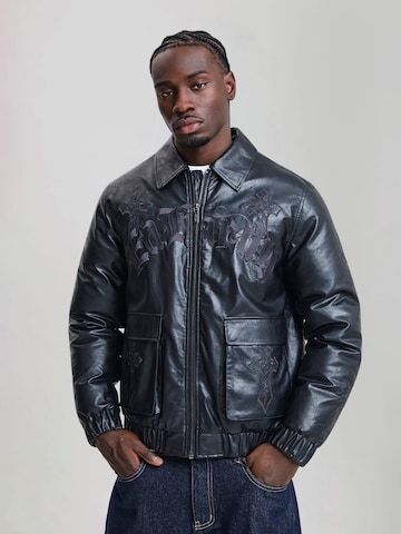 Ed Hardy Winterjas in Blauw: voorkant