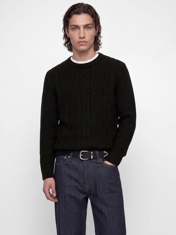 JACK & JONES Pullover 'JJJames' in Schwarz: Vorderseite