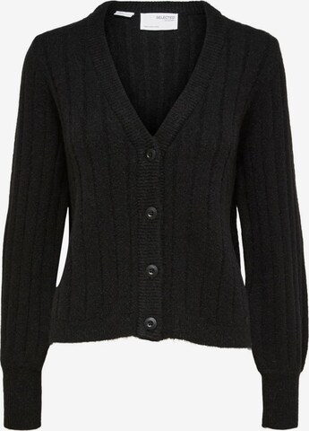 SELECTED FEMME Knit cardigan 'GLOWIE' in Black: front