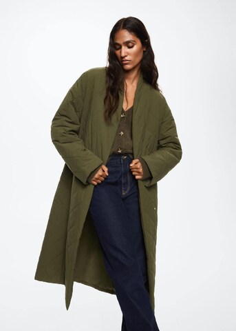 MANGO Zimní kabát 'Verdure' – zelená: přední strana