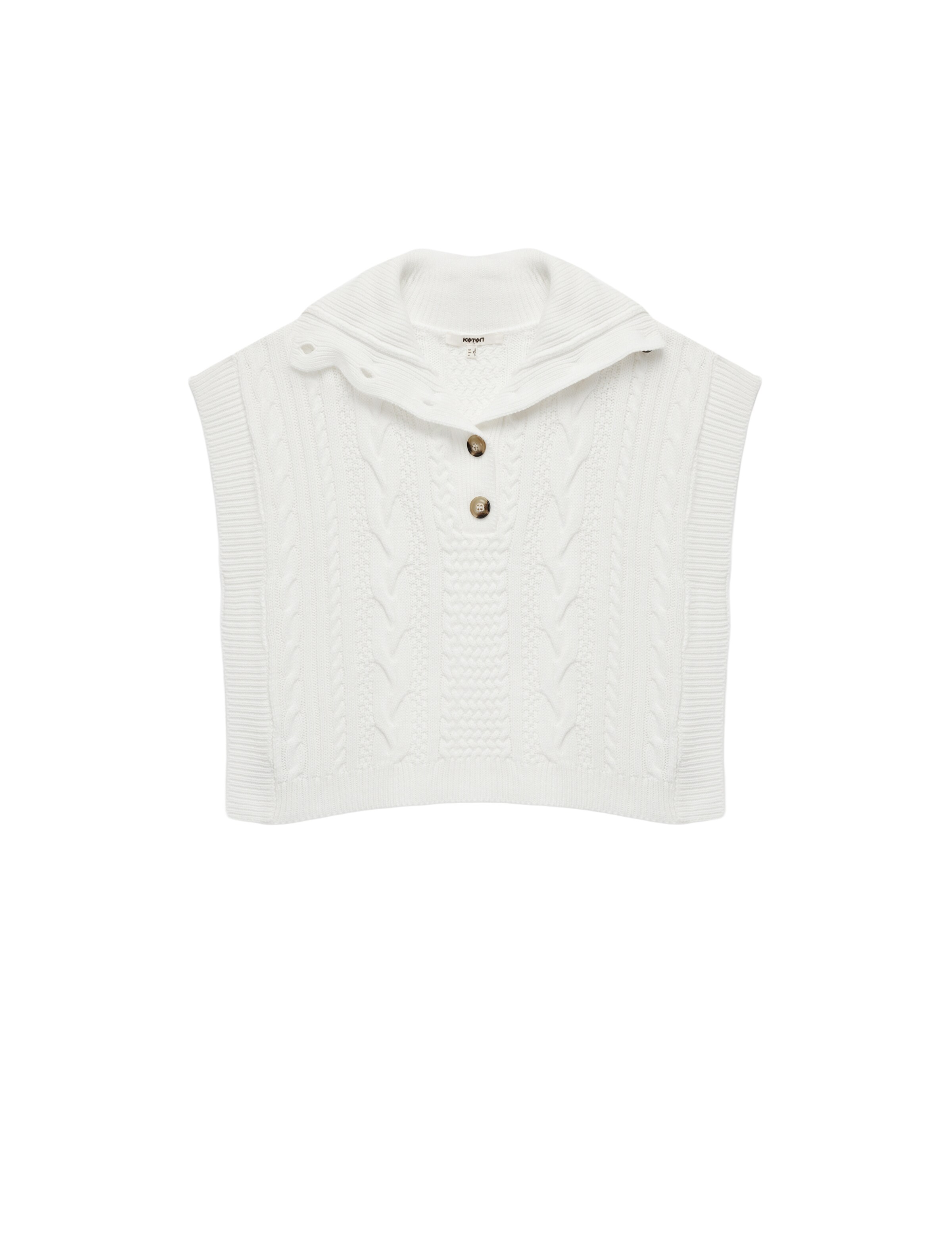 Koton Gebreide bodywarmer in Beige: voorkant