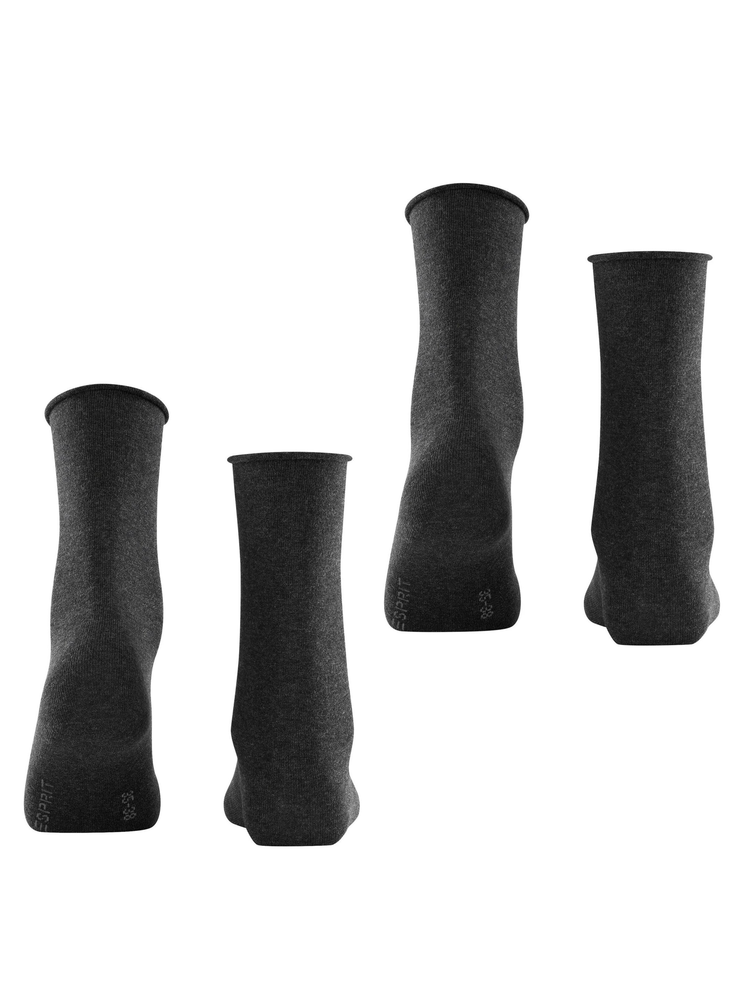 ESPRIT Socken 'Basic Pure 2-Pack'‌‌‌ in Grau