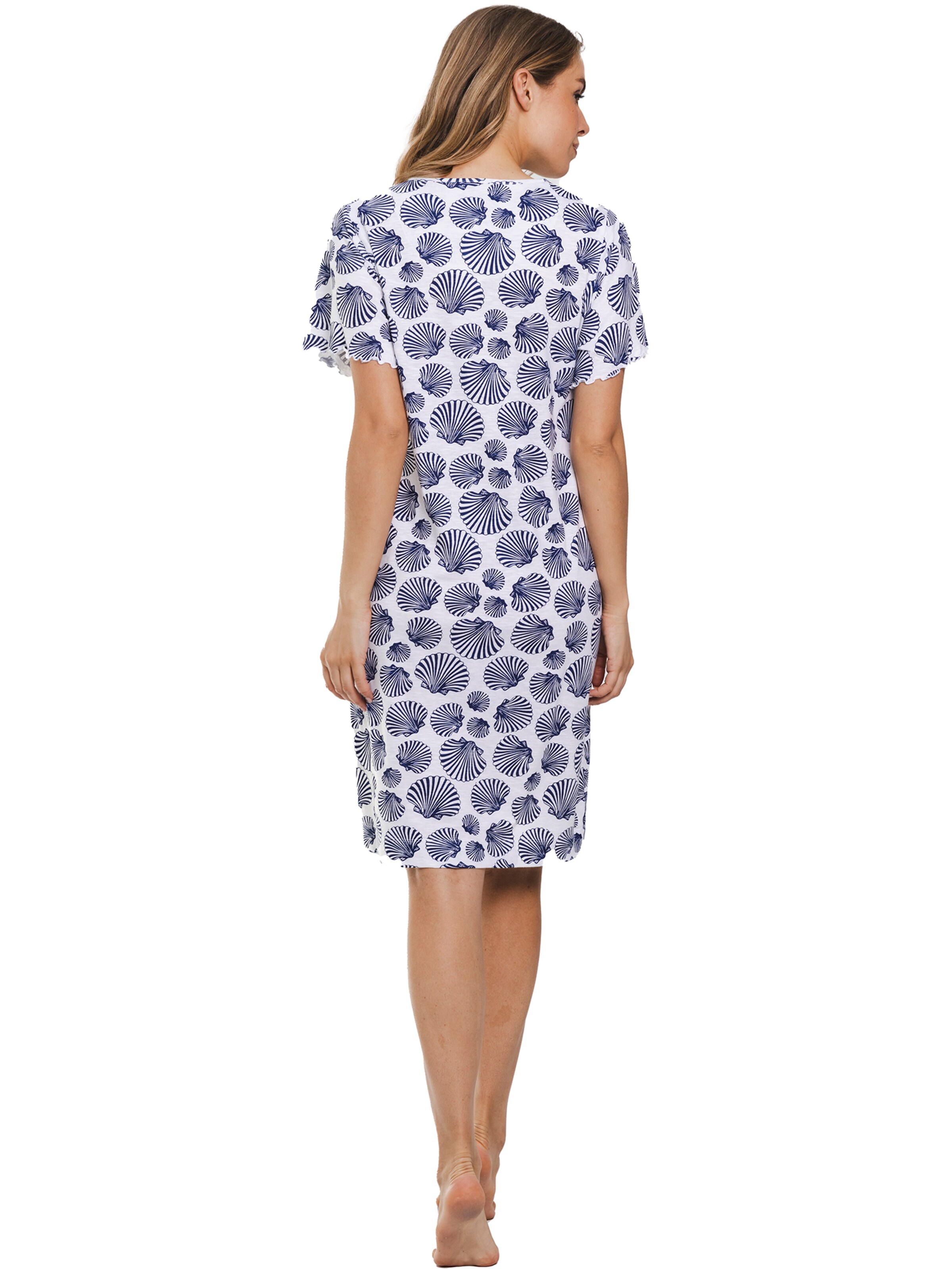 Pastunette Nightgown 'Nightdress with buttons 100cm' in Blue