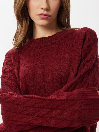 Pullover Happiness İstanbul di colore borgogna, Visualizzazione prodotti