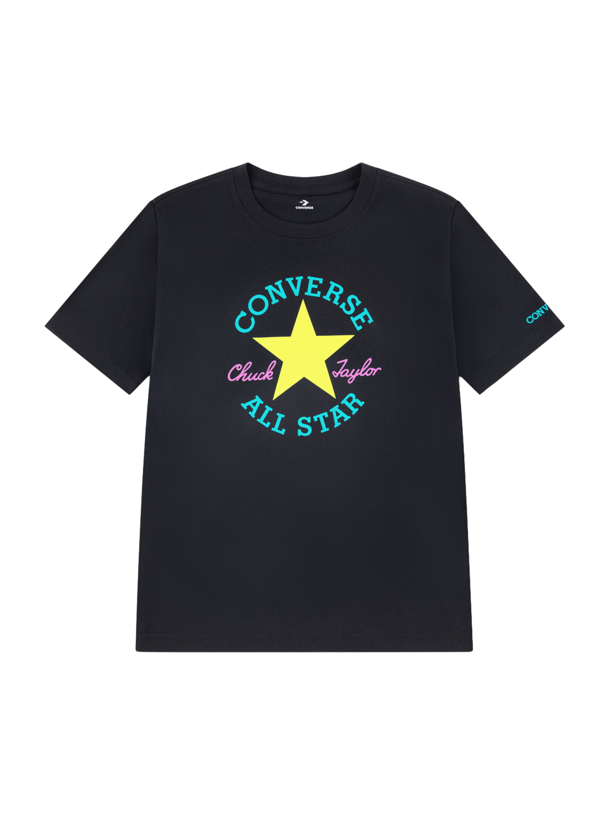 CONVERSE Тениска 'DISSECTED CHUCK' в черно: отпред