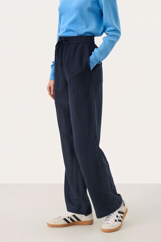 Part Two Regular Broek 'Eniola' in Blauw: voorkant