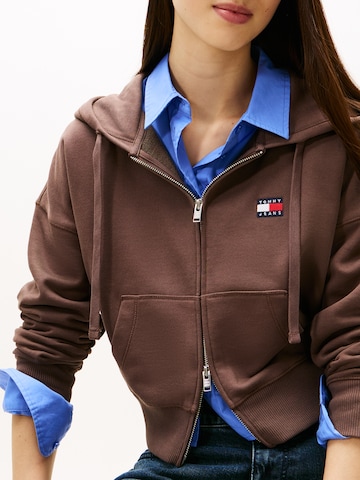 Giacca di felpa di Tommy Jeans in marrone
