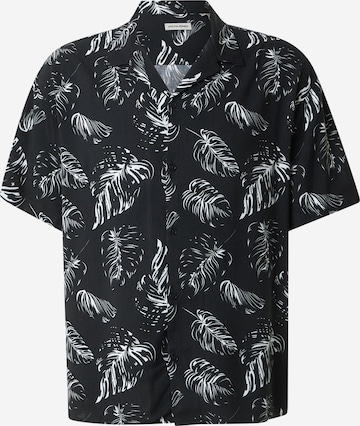 JACK & JONES Mugav suurus Triiksärk 'JJROX', värv must: eest vaates