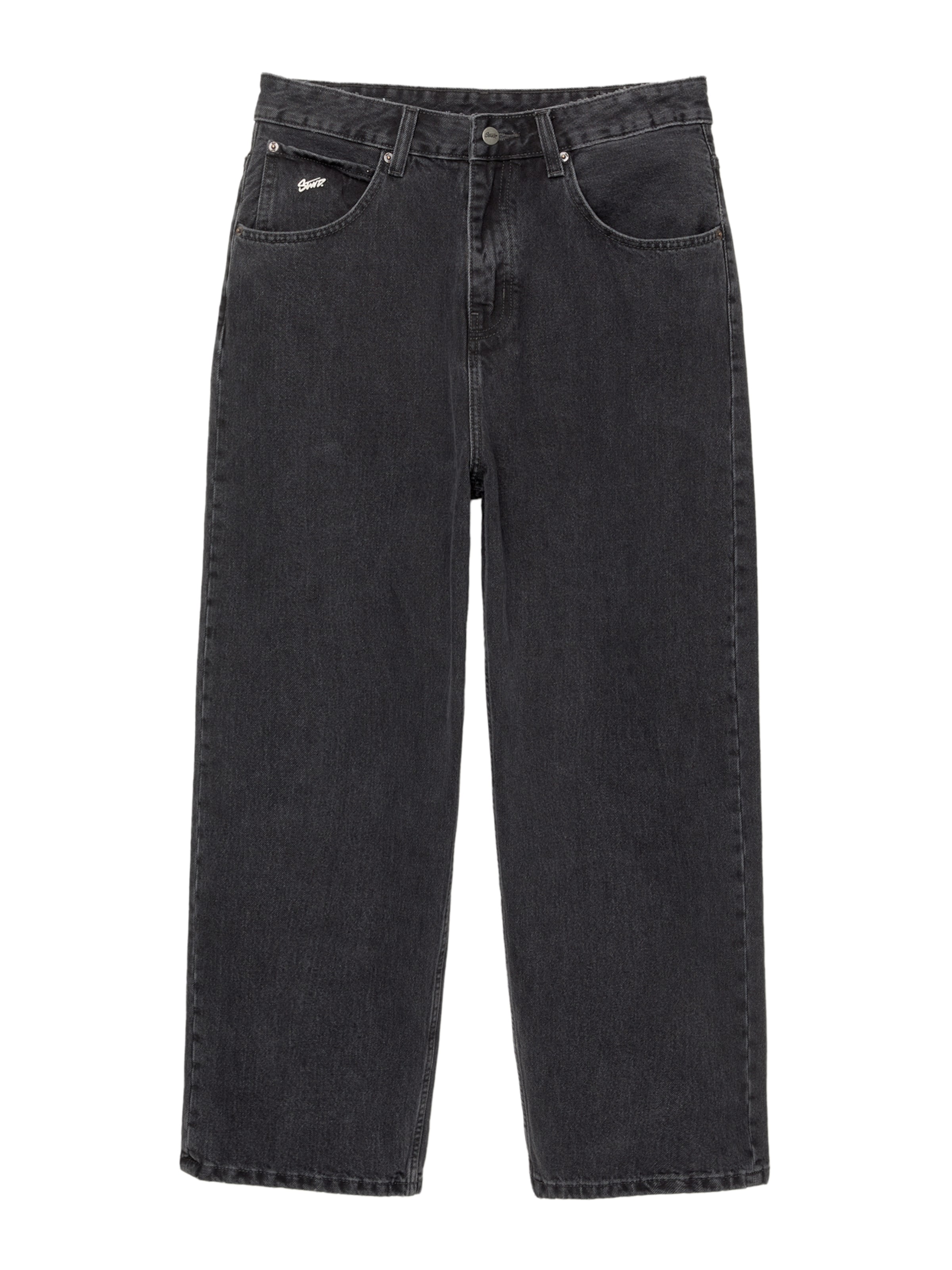 Pull&Bear Kavbojke | črn denim barva, Prikaz izdelka