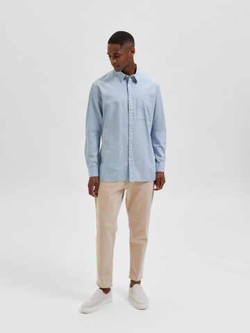 SELECTED HOMME Regular fit Button Up Shirt 'Axel' in Blue