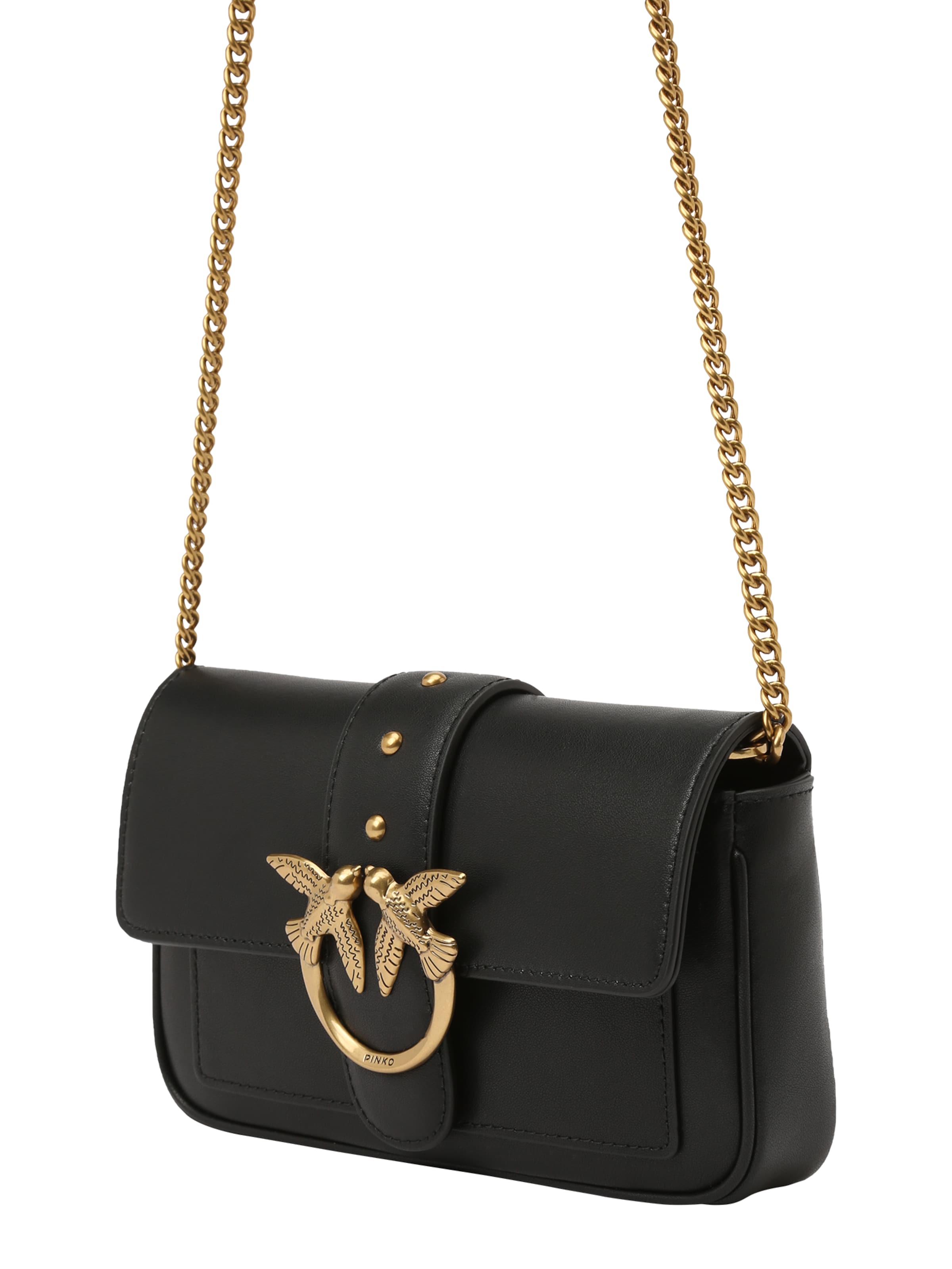 PINKO Válltáska 'Love One' - fekete