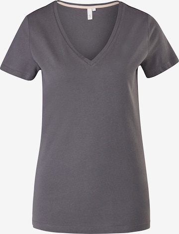 T-shirt QS en gris : devant