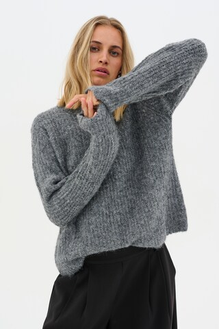 My Essential Wardrobe Trui 'Meena' in Grijs: voorkant