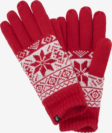 Brandit Prstové rukavice – červená: přední strana