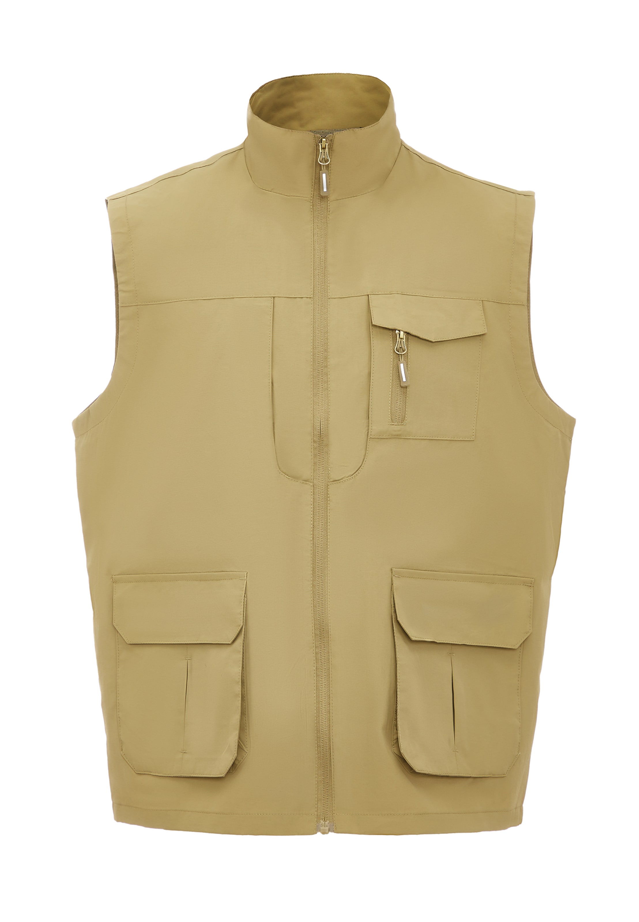 TALOON Vest in Beige: front
