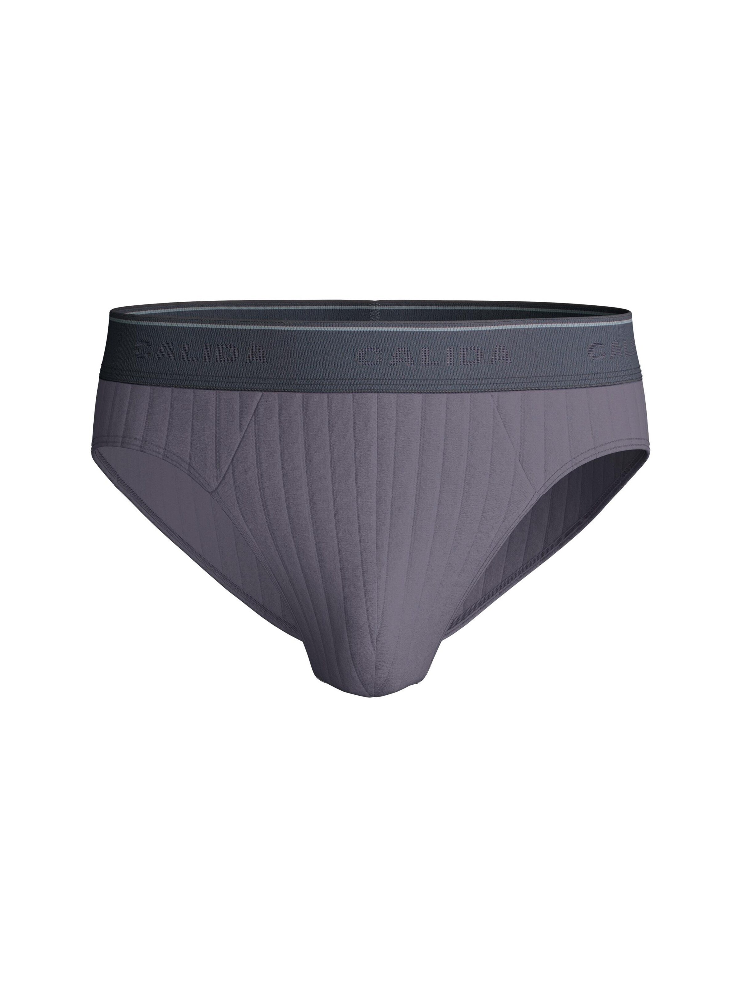 Slip 'Pure & Style' di CALIDA in grigio: frontale