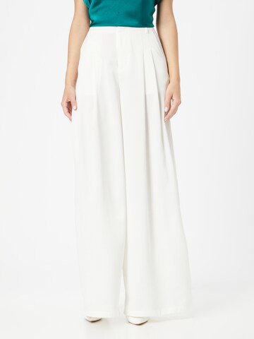 Wide Leg Pantalon à plis Misspap en beige : devant