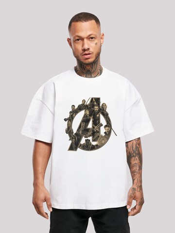 F4NT4STIC T-Shirt 'Marvel Avengers Infinity War' in Weiß: Vorderseite