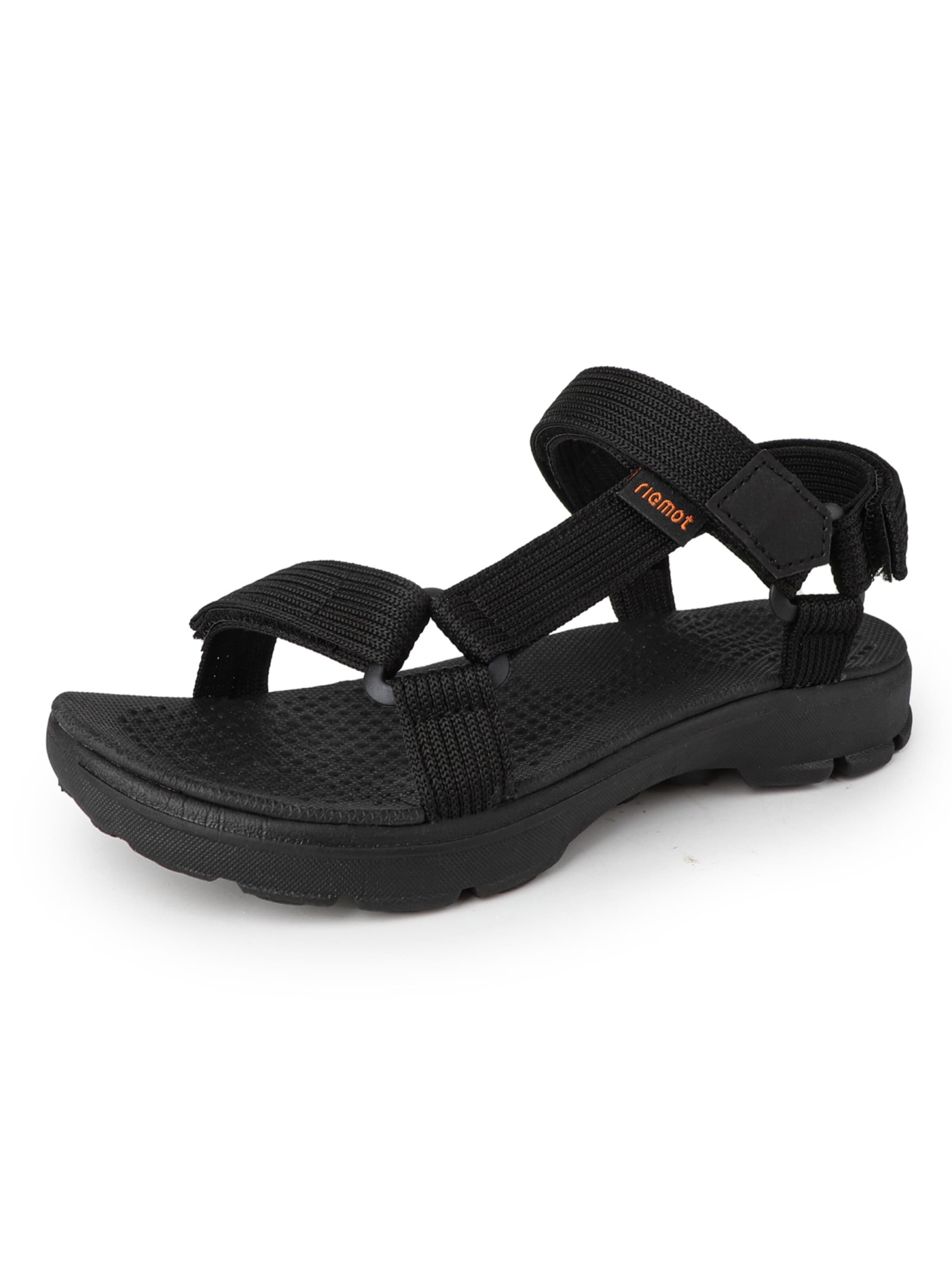 riemot Sandals 'riemot  Sports and Outdoor Quick Drying Sandals with Arch Support Adjustable Open Toe Lightweight Beach Sandal' in Black: front