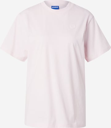 HUGO Koszulka w kolorze różowy: przód