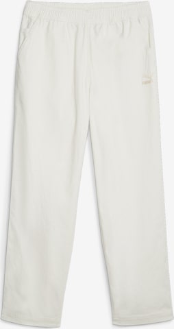 PUMA Workout Pants in White: front