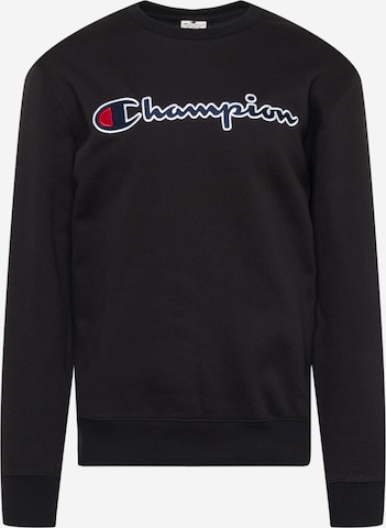 melns Champion Authentic Athletic Apparel Sportisks džemperis: no priekšpuses