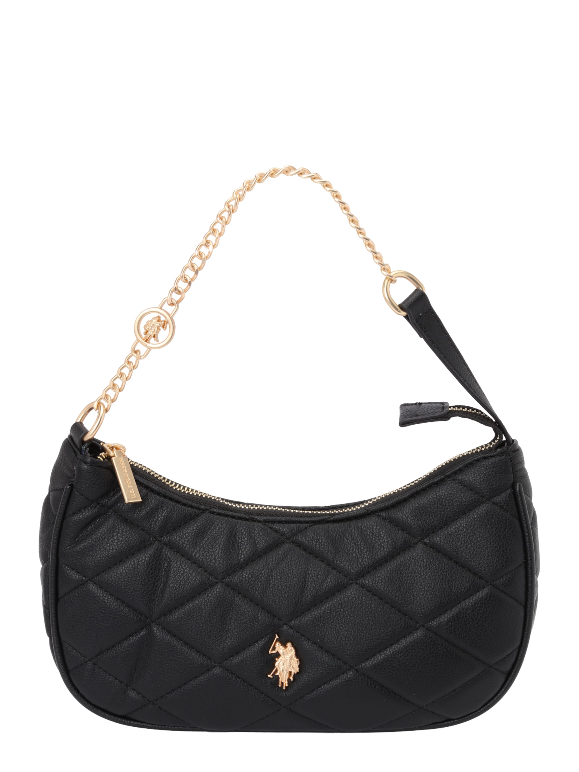 U.S. POLO ASSN. Schultertasche 'Ceremony' in Schwarz: Vorderseite