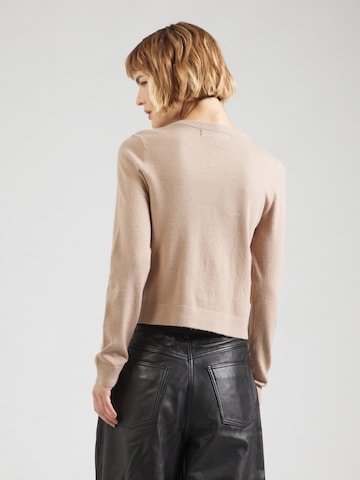 VERO MODA Gebreid vest 'VMVicky' in Bruin