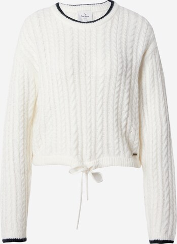 Pepe Jeans Pullover 'Elnora' i hvid: forside