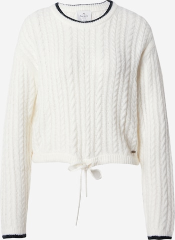 Pullover 'Elnora' di Pepe Jeans in bianco: frontale