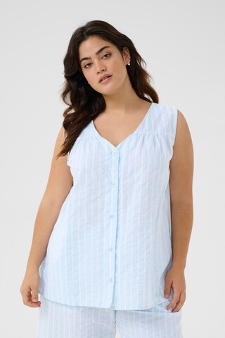 KAFFE CURVE Bluse 'Sira' i blå: forside