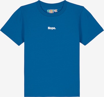 watabout.kids T-Shirt 'Nope' in Blau: Vorderseite