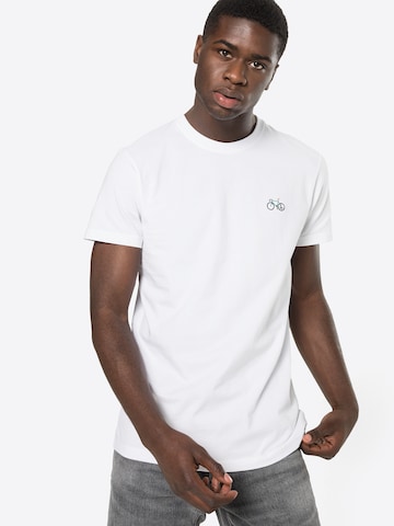 T-Shirt 'Peaceride' Iriedaily en blanc : devant