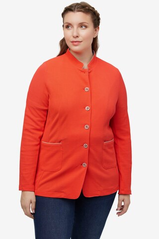 Ulla Popken Blazers in Rood: voorkant