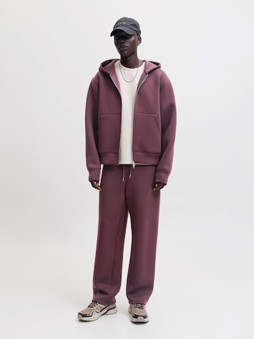 JACK & JONES Ζακέτα φούτερ 'JCOLEGACY' σε κόκκινο