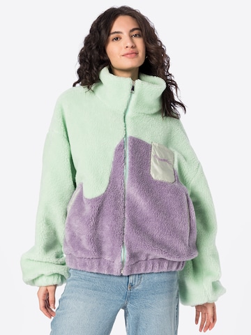 On Vacation Club Fleece Jacket 'Mountain' in Green: front
