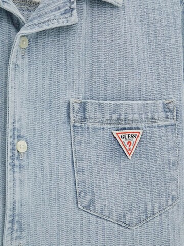 GUESS Regular fit Button Up Shirt in Blue