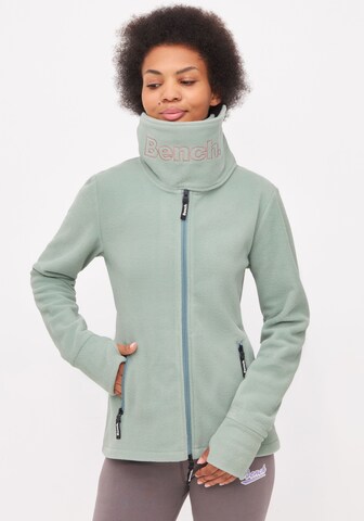 BENCH Fleece Jacket in Green: front