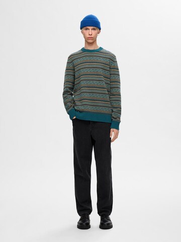 SELECTED HOMME Sweater 'FADE' in Blue