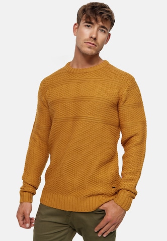 INDICODE JEANS Pullover 'Mirek' in Orange: predná strana