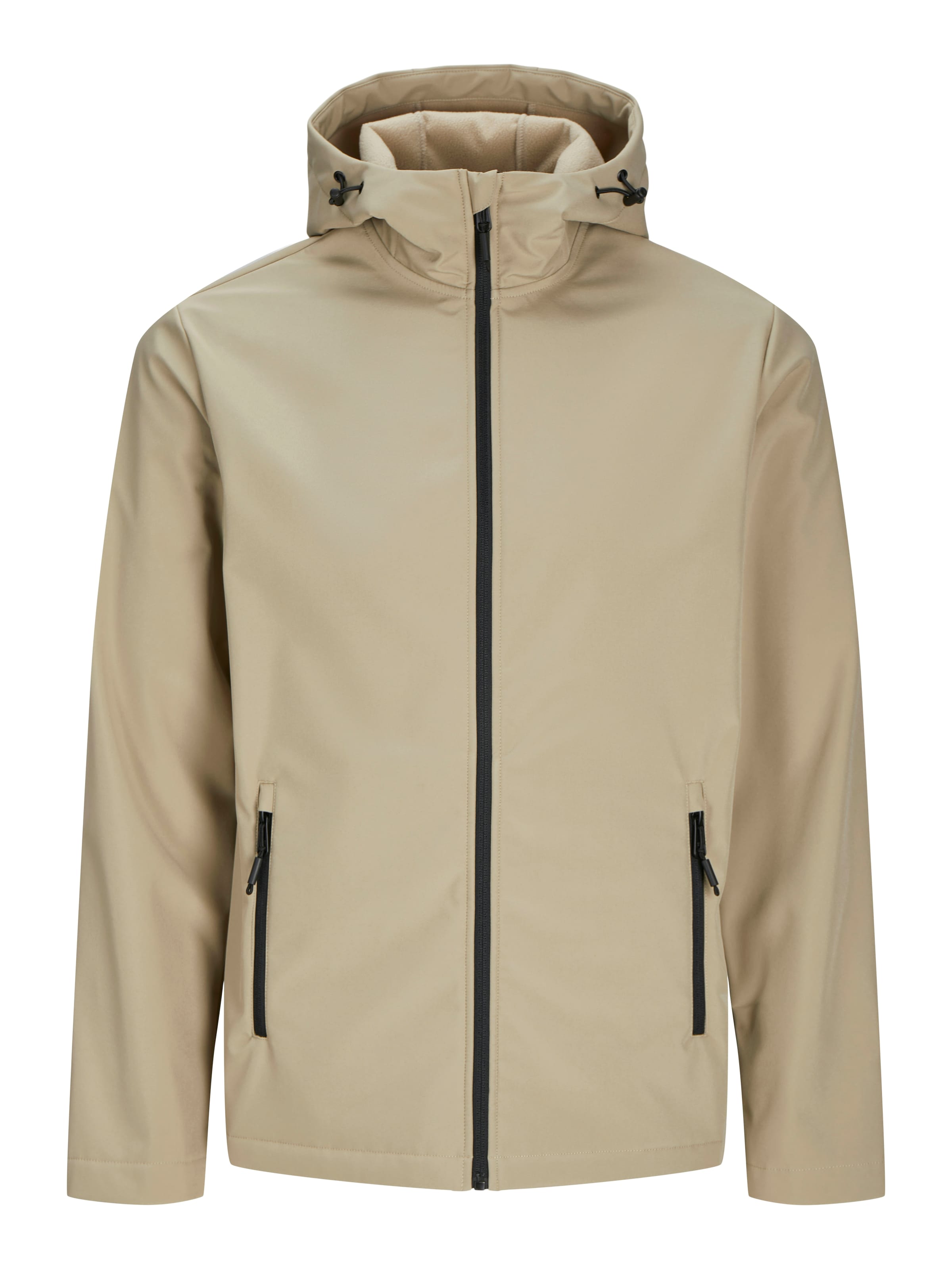 JJ Rebel Φθινοπωρινό και ανοιξιάτικο μπουφάν 'JREBLIAM' σε μπεζ: μπροστά