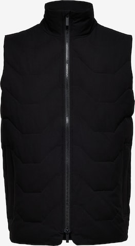 Gilet 'Katso' SELECTED HOMME en noir : devant