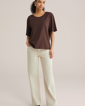 WE Fashion Tričko – hnědá