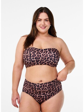 Slip bikini 'Caanne' di Swim by Zizzi in marrone: frontale