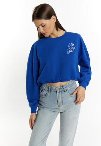 MYMO Sweatshirt 'Keepsudry' in Blau: predná strana