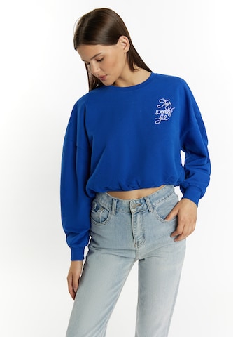 MYMO Sweatshirt 'Keepsudry' in Blau: predná strana